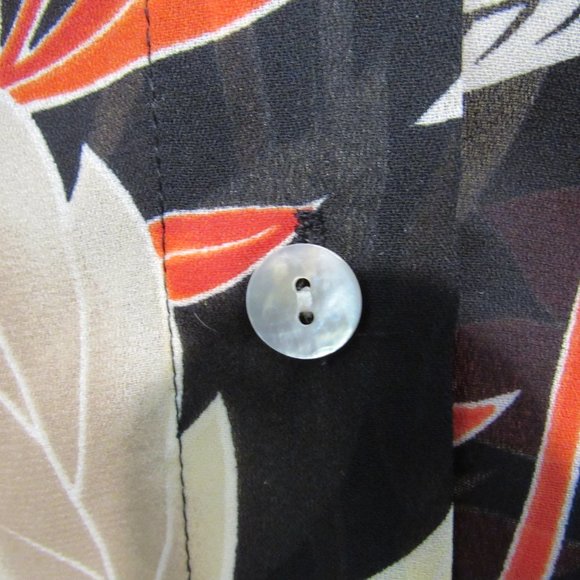 (PRICE IS FIRM!)Coldwater Creek Floral/Leafy, Autumn Vibe Blouse - Picture 6 of 10